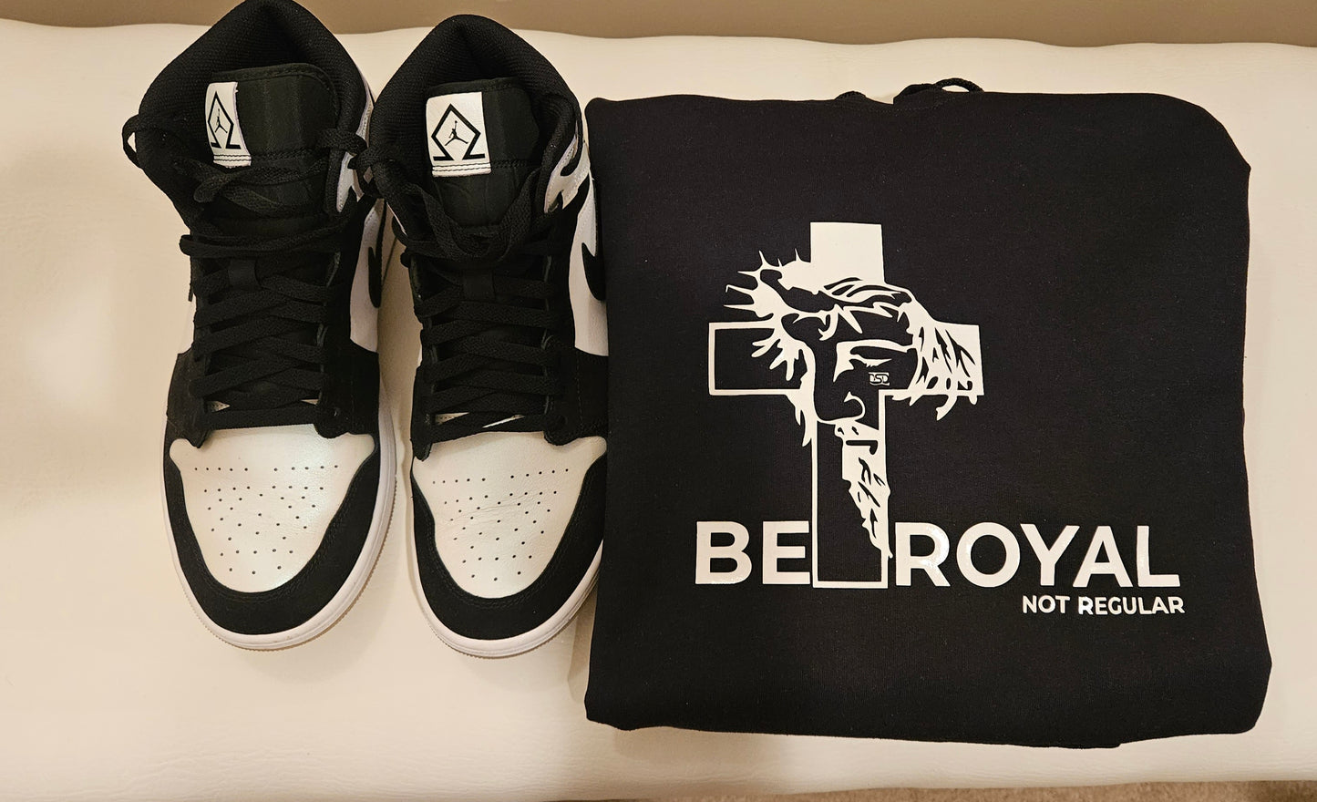 Black and White Royal Hoodie