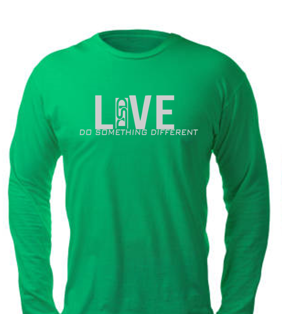 Do Something Different Long sleeve Heavy Cotton Live T-shirt