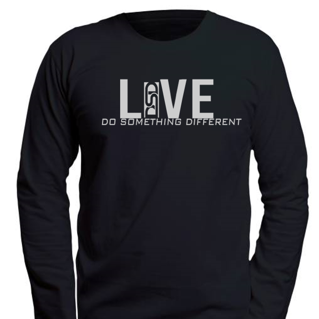 Do Something Different Long sleeve Heavy Cotton Live T-shirt