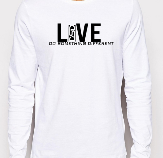Do Something Different Long sleeve Heavy Cotton Live T-shirt